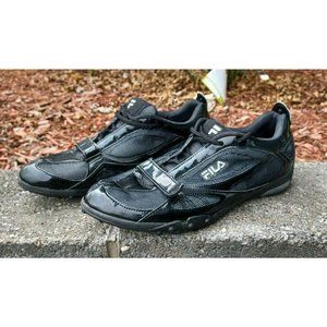 FILA Sport 73277 Mesh and Patten Leather Black Running Sneakers Women's 11 M